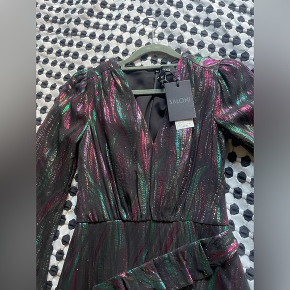 SALONI- Alta Dress- black rainbow metallic - Picture 7 of 8
